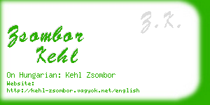 zsombor kehl business card